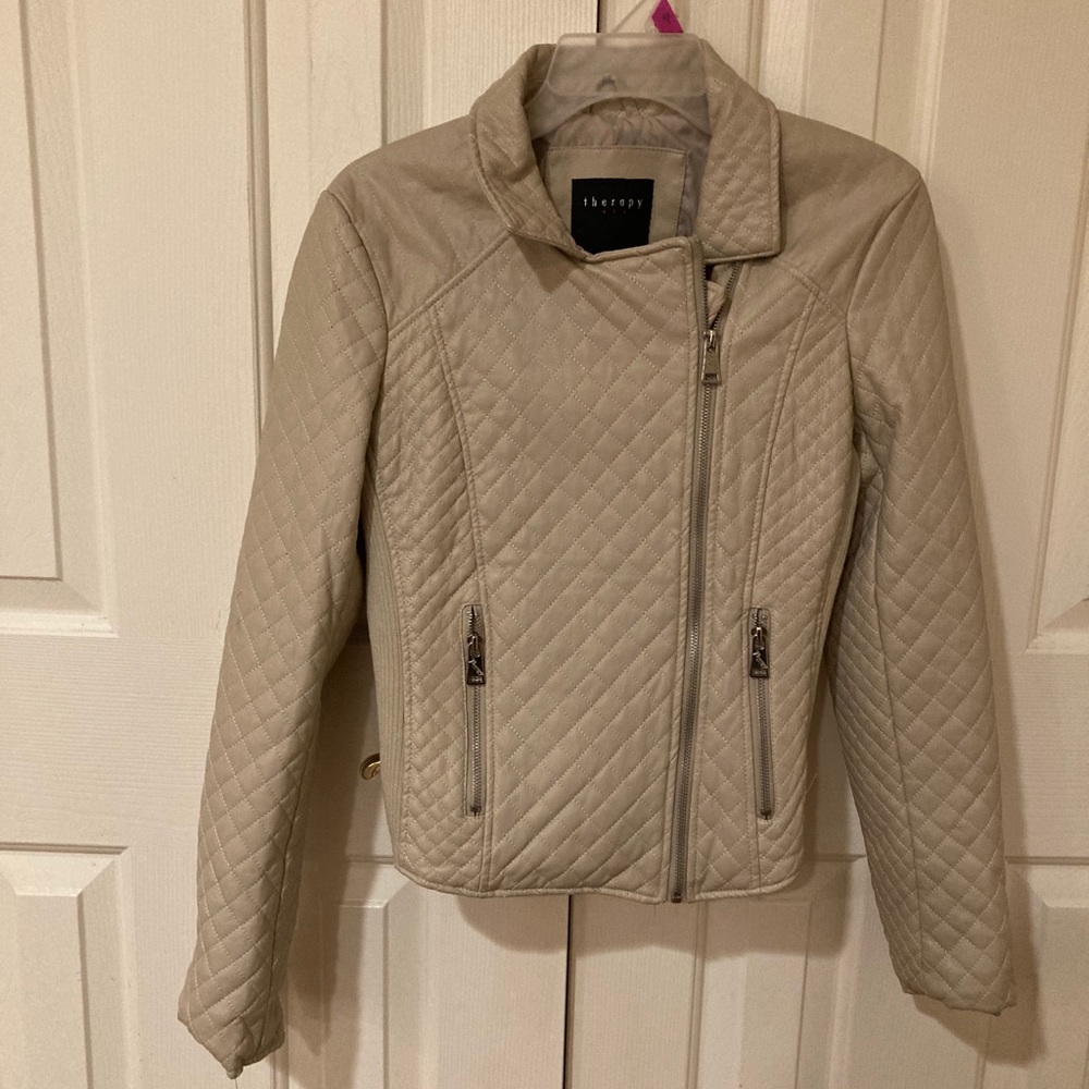 Faux leather jacket